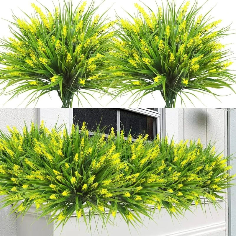 plantes artificielles rouge vert violet fleurs cônes feuilles modernes extérieur intérieur décoration maison chambre