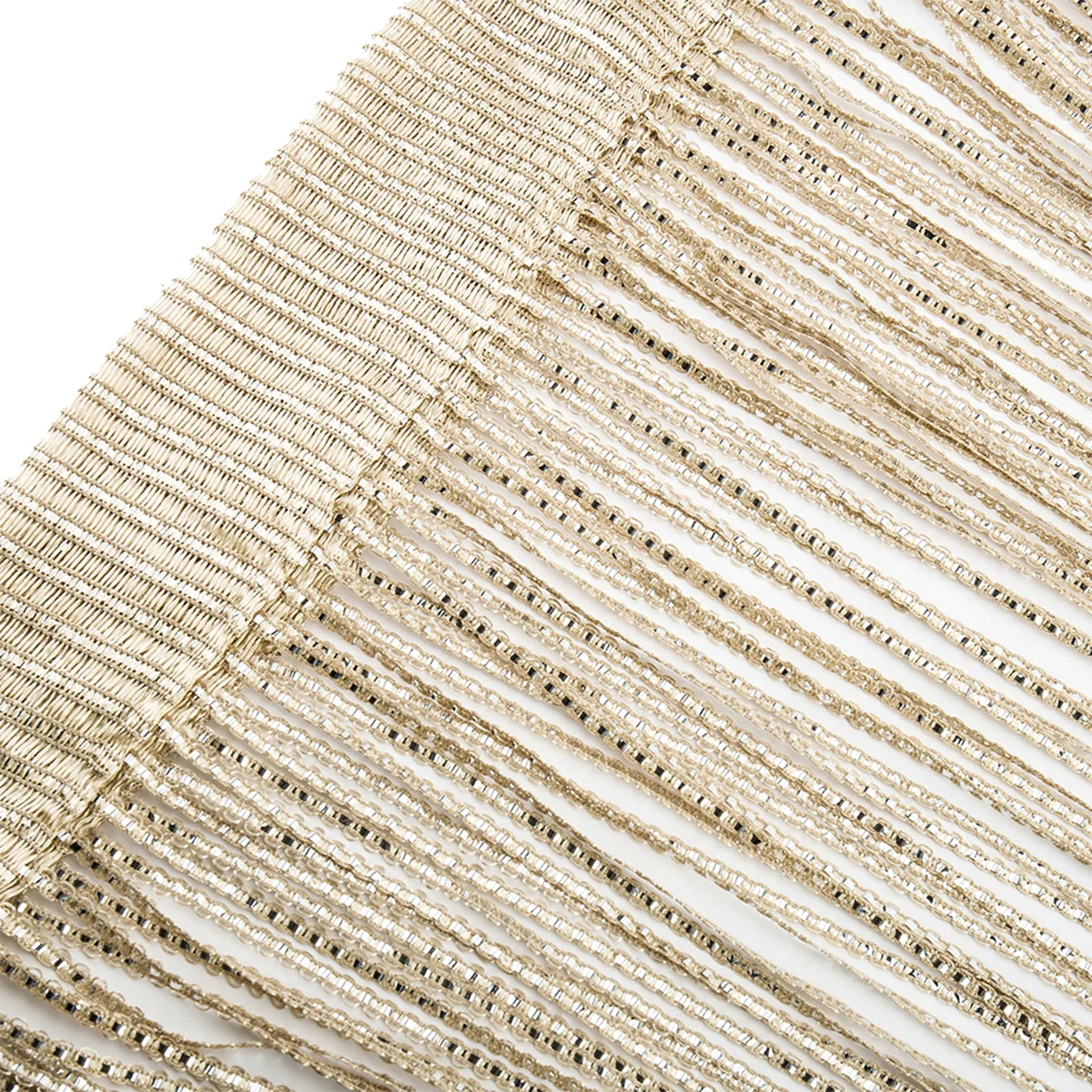 rideau glitter franges argenté noir beige doré rose gold transparent moderne 100x200cm decoration festif