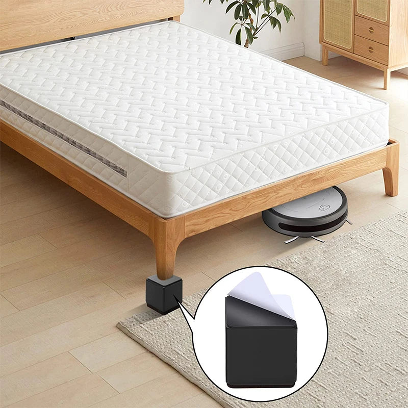 support meubles acier noir protecteur sol anti rayure adhésif 3m