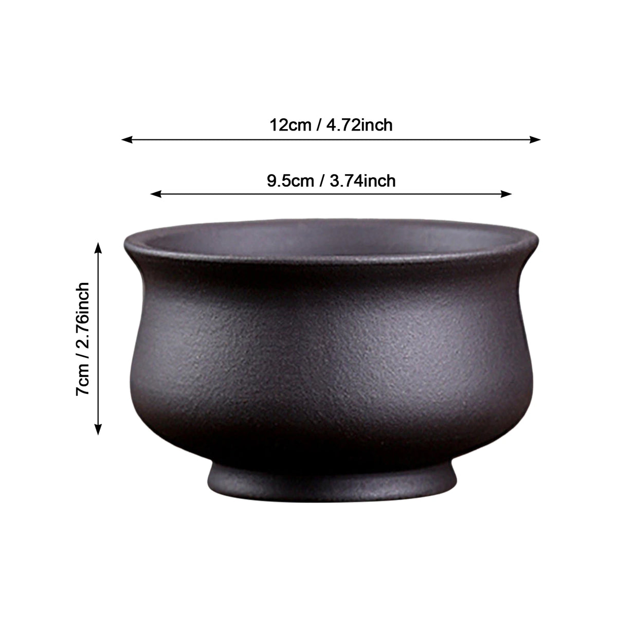 pot succulentes céramique moderne noir marron jaune sans finition opaque plante fleur