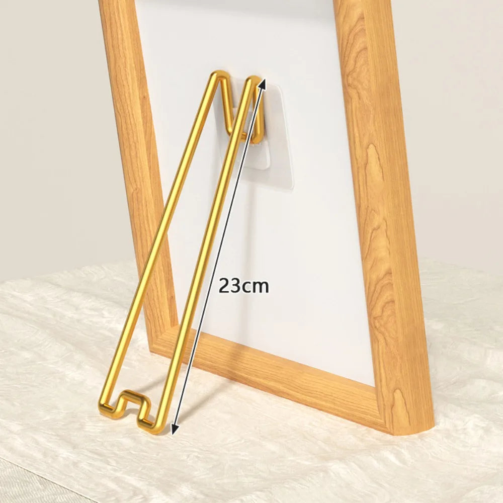 supports cadre photo adhésifs modernes blanc doré argenté lisses opaques 13cm 18cm 23cm