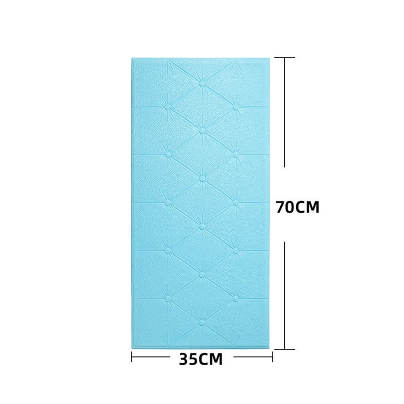 panneau tête lit moderne adhésif blanc rose clair bleu clair tufté diamant anti moissure