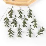 feuilles artificielles vertes decoration murale noel mariage 50 pieces naturel minimaliste exposantextérieur bricolage scrapbooking