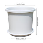 pot fleurs moderne plastique vert pot plantes succulentes aménagement extérieur jardinage assise amovible
