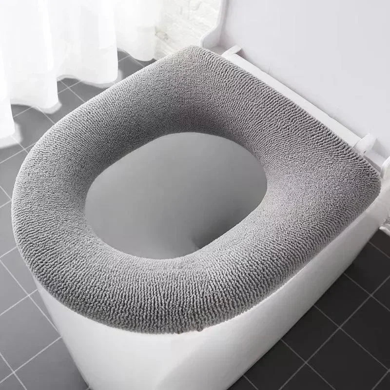 couvre siège toilette panda motif gris doux microfibre moderne respectueux environnement