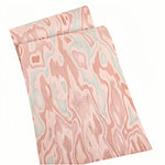 tissu abstrait rose bleu clair moderne ondulé decoration murale artisanale project