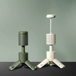 lampe solaire portable led vert blanc télescopique rechargeable trépied base magnétique camping randonnée aventure