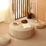 tabouret tressé paille mousse mémoire forme rond bébé moderne anti décubitus diamètre 40 50