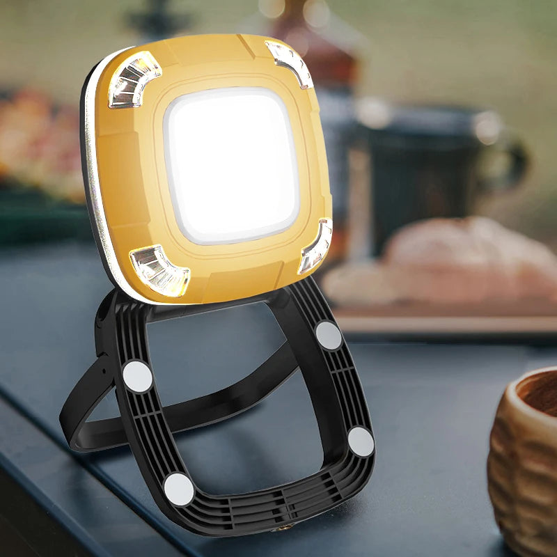 lampe multifonctionnelle rechargeable camping pêche randonnée éclairage urgence ipx5 led cob