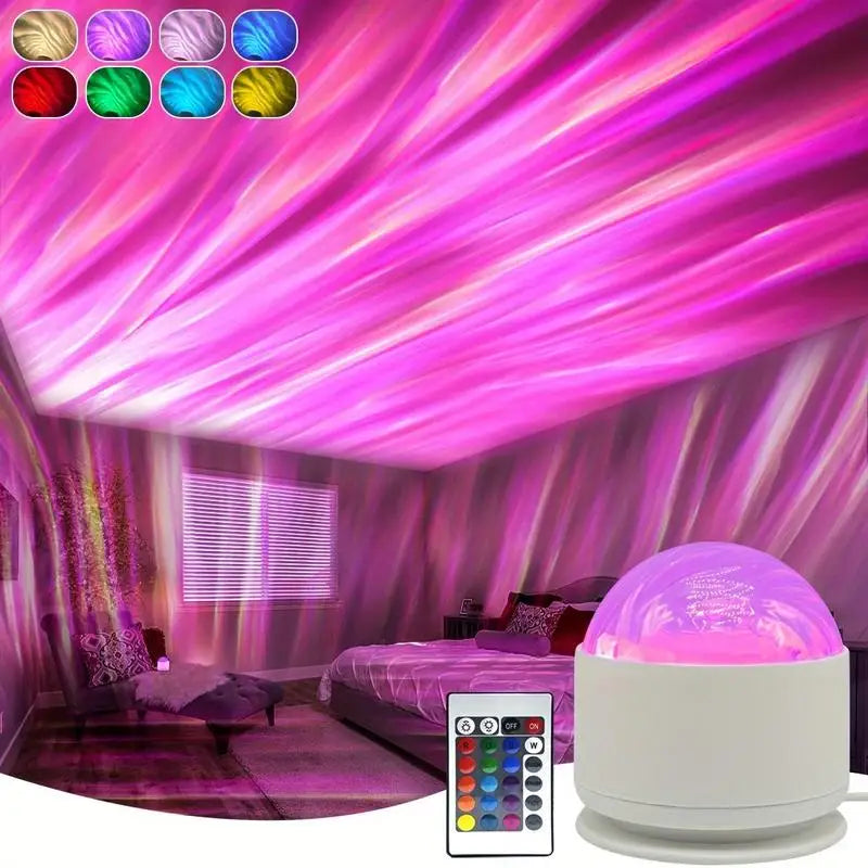 projecteur led veilleuse 16 couleurs blanc violet bleu vert orange adhésif moderne minimaliste lumière
