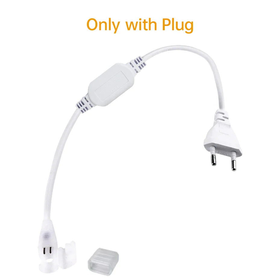 ruban led cob blanc moderne plat clips fixation interrupteur 220v eu