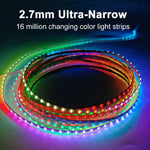 ruban led multicolore 160 leds ws2812 adhésif flexible moderne 5v 12v