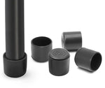 protège pieds adhésifs noirs ronds lisses modernes meubles antidérapants silencieux PVC