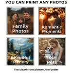 impressions toile photographies personnalisées moderne cadre bois blanc couple mariage famille decoration maison cadeau