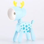 veilleuse pliante animaux chien girafe lampe table bleu jaune rose modernes clips