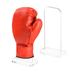 support rangement gants boxe rouge simili cuir adhésif classique transparent maison