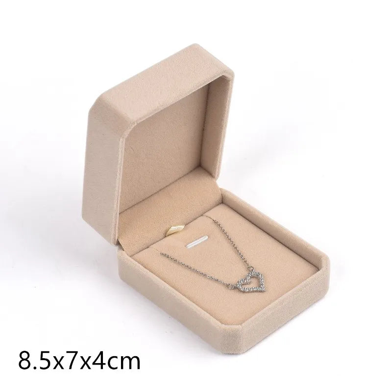 boîte bijoux velours bleu classique boîte bague bracelet collier boucles d'oreilles organizer voyage