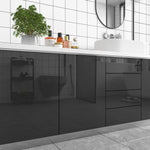 panneau decoratif autoadhesif moderne noir mat impermeable antistatique isolation thermique absorption son résistant moisissure