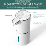 distributeur automatique savon noir blanc rechargeable tactile moderne minimaliste