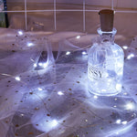 guirlande lumineuse blanc chaud fil cuivre moderne adhésif led noël 20 50 têtes