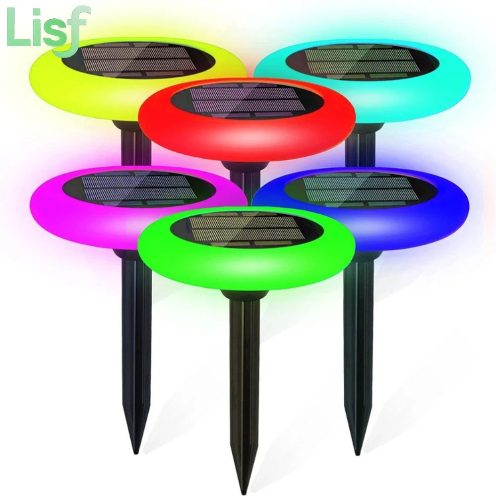 lumière solaire jardin led ip65 moderne rouge vert bleu semi transparent piquet noir on/off