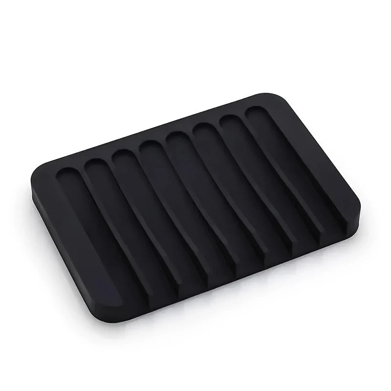 porte savon silicone blanc noir gris moderne drainage rayures texturé opalescent minimaliste