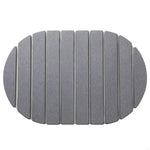 tapis bain pliable absorption rapide séchage instantané antidérapant rayures horizontales gris moderne