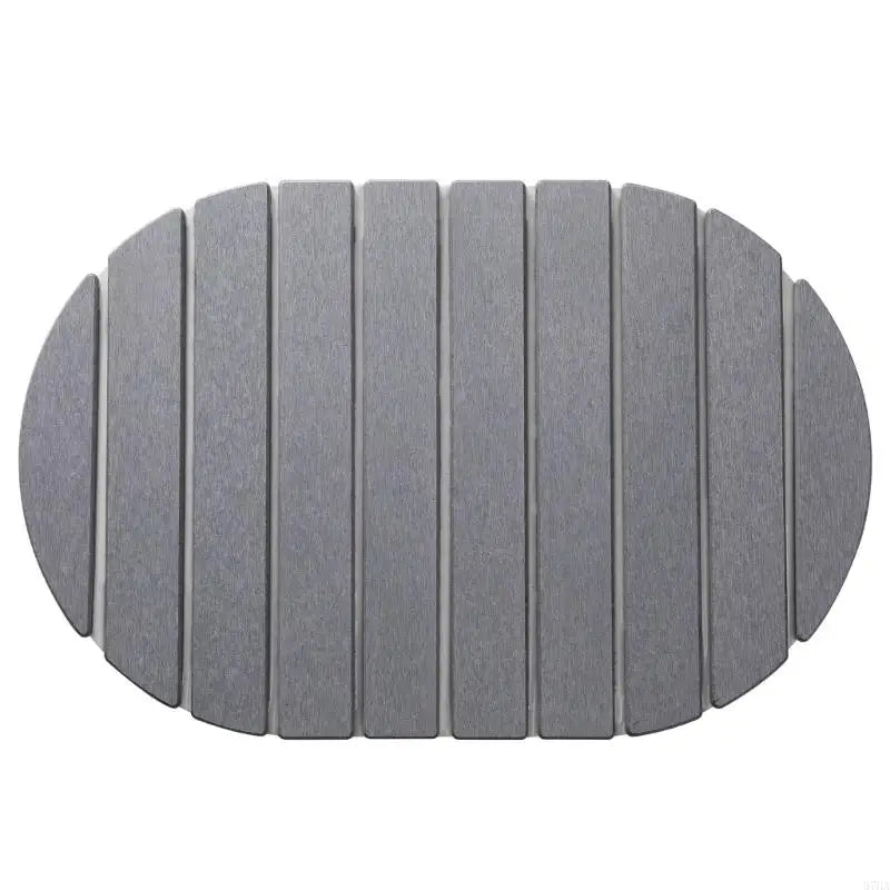 tapis bain pliable absorption rapide séchage instantané antidérapant rayures horizontales gris moderne