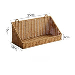 paniers tressés naturels panier suspendu mural rangement fruits légumes crochet scandinave pliable respectueux environnement.storage
