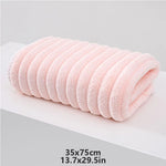 serviettes bain rayées douces absorbantes rapide séchage moderne blanc rose gris bleu pâques clips