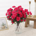 Détail des fleurs artificielles Azalée rose en soie