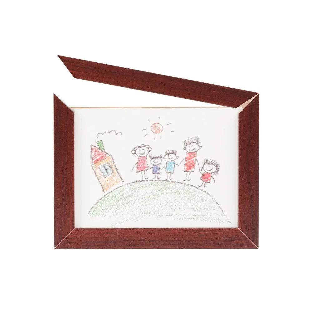 cadres photo bois enfants dessins animaux paysages aimants minimaliste rustique