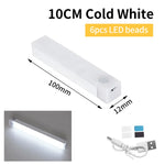 lampe led sans fil rechargeable détecteur mouvement adhésif rectangle blanc moderne induction 3m