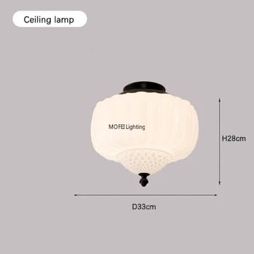 lampe suspendue moderne blanc noir texture pointillisme chaînes facile chambre salon