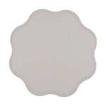 placemat moderne bleu rose gris élégant bords dentelés bord assiette fourchette couteau resistant