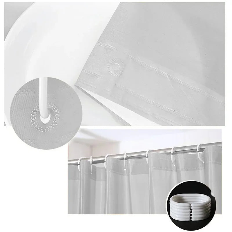 rideau douche gris clair uni moderne 180x180cm toilette éva opaque
