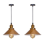 lampe suspendue industrielle conique noire dorée éclairage salon chambre éclairage intérieur E27 adaptable