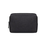 Sac main moderne toile gris clair zip compartiments internes taille 16 23 cm