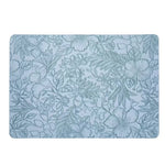 tapis table moderne fleurs feuilles noir marron beige gris vert bleu respectueux environnement 43x30cm