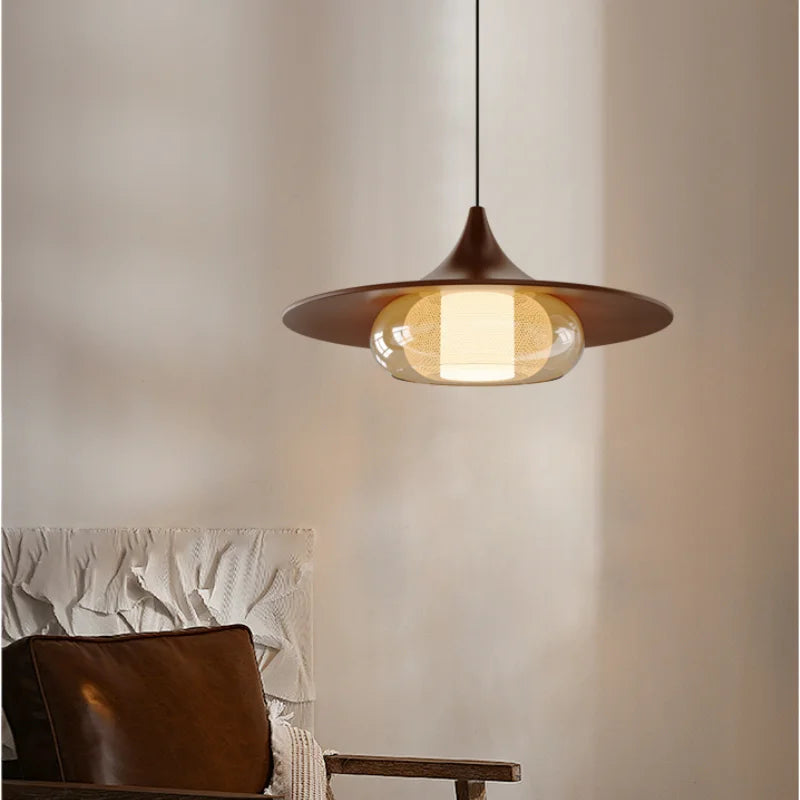 suspension lumineuse moderne marron texture mat led 90 260v 2000 82000lm salle manger restaurant