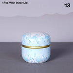 pot thé verre vintage poignée motif fleurs boisson rangement