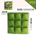 porte plantes mural vert texture feutre moderne fixations grilles plantes succulentes deco maison