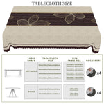 nappe table imperméable fleurs dorées motifs géométriques classique printemps étéextérieur maison