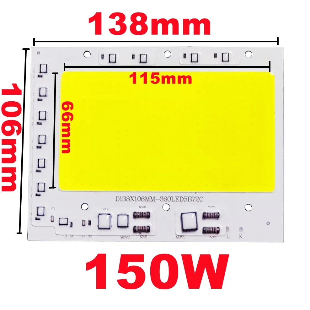 plaque led 100w 150w 200w blanc mat moderne source lumineuse encoche smart ic