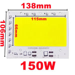 plaque led 100w 150w 200w blanc mat moderne source lumineuse encoche smart ic