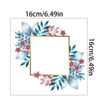 autocollant mural décoratif interrupteur fleurs blanc classique adhésif salon bain chambre maison