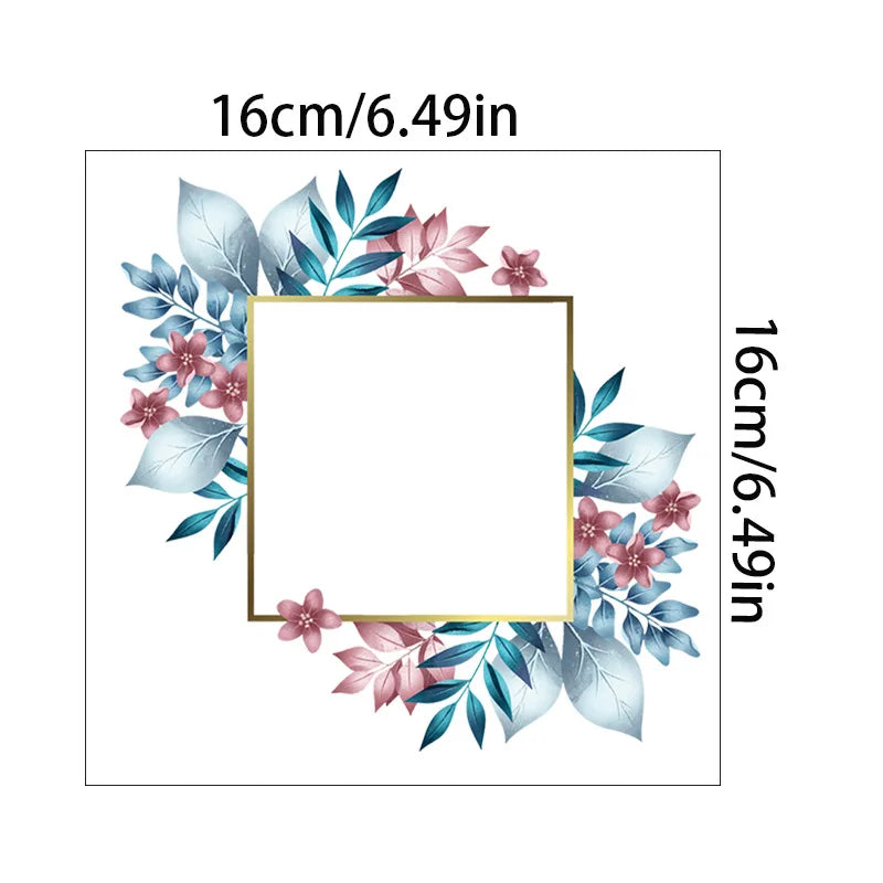 autocollant mural décoratif interrupteur fleurs blanc classique adhésif salon bain chambre maison