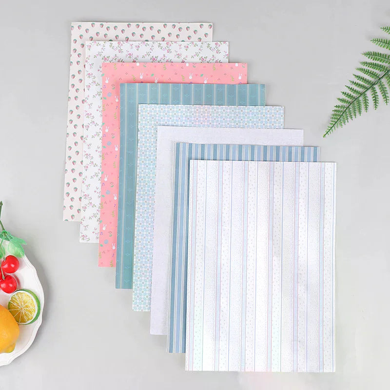 papier decoratif fleurs rayures geometriques moderne bleu rose blanc gris vert