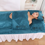 serviette massage velours doux gris beige vert bleu moderne absorbante microfibre lavable machine set
