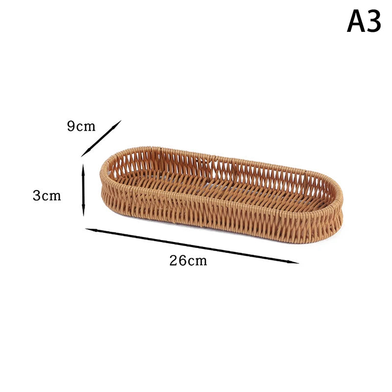 panier rotin marron clair couteau cuillère baguettes assaisonnement rangement cuisine rustic